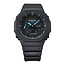Casio G-Shock Casio G-Shock GA-2100-1A2ER Analoog Digitaal in Zwart Kunstof met Blauwe Accenten