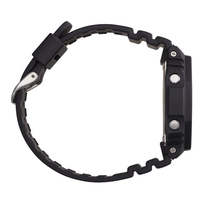 Casio G-Shock G-Shock GA-2100-1A2ER Analoog Digitaal in Zwart Kunstof met Blauwe Accenten