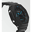 Casio G-Shock Casio G-Shock GA-2100-1A2ER Analoog Digitaal in Zwart Kunstof met Blauwe Accenten