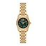 Michael Kors Michael Kors Horloge MK4842 Petit Lexington Staal met Geelgouden Plating Quartz en Groene Wijzerplaat 26mm