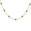 Blush Blush Collier 3162YRG 14k Geelgoud met Groene Bolletjes 42cm