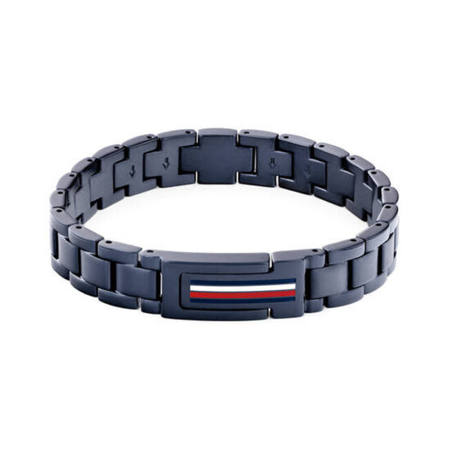 Tommy Hilfiger Tommy Hilfiger Armband TJ2790598 Mason Staal met Blauwe Coating 19cm