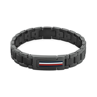 Tommy Hilfiger Tommy Hilfiger Armband TJ2790597 Mason Staal met Zwarte Coating 19cm