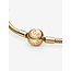 Pandora Pandora Armband 568748C00-21 Zilver met 14k Geelgouden Plating met Ronde Sluiting Maat 21