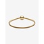Pandora Pandora Armband 568748C00-21 Zilver met 14k Geelgouden Plating met Ronde Sluiting Maat 21