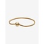 Pandora Pandora Armband 568748C00-21 Zilver met 14k Geelgouden Plating met Ronde Sluiting Maat 21