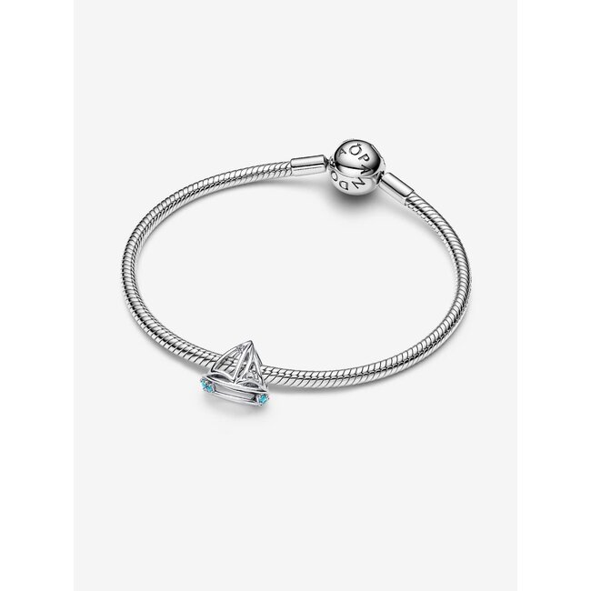 Pandora Pandora Bedel 793905C01 Zilver Zeilboot met Blauw