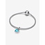 Pandora Pandora Bedel 793822C01 Zilver Walvis Turquoise met Zirkonia