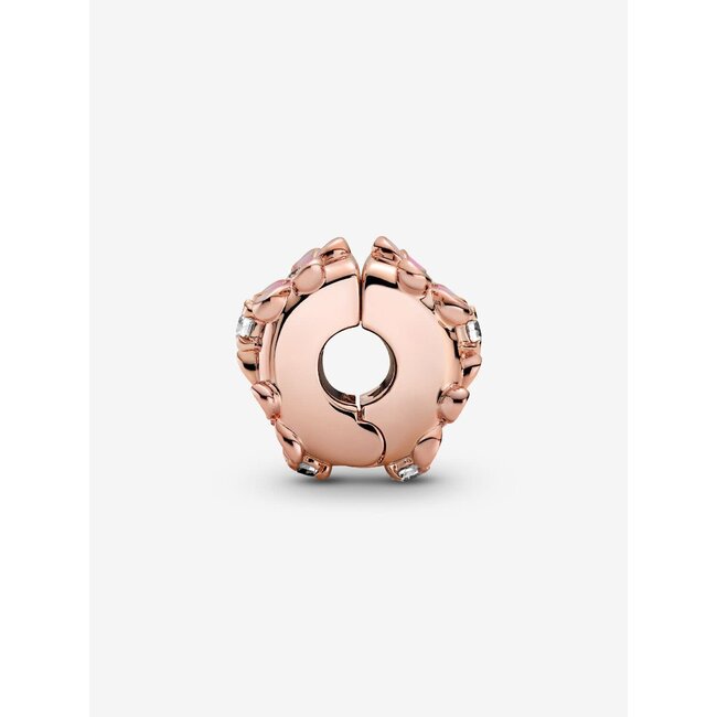 Pandora Pandora Bedel 788809C01 Zilver 14k Rosegouden Plating met Roze Madeliefjes en Zirkonia