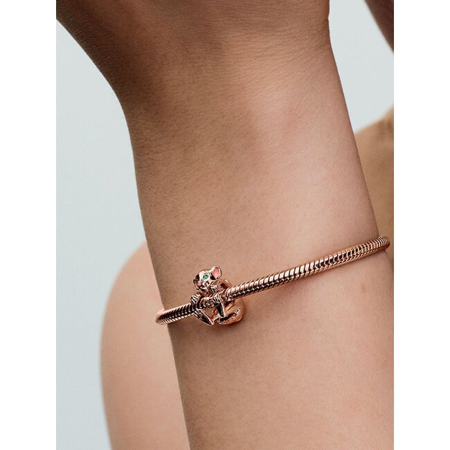 Pandora Pandora Bedel 783250C01 Zilver met 14k Rosegouden Plating Disney The Lion King Nala