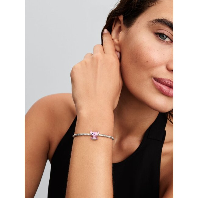 Pandora Pandora Bedel 793739C01 Zilver Disney Angel met Paars en Roze