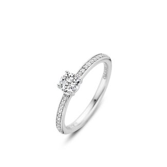 Ti Sento Milano Ti Sento Ring 12109ZI/52 Zilver met Zirkonia Maat 52