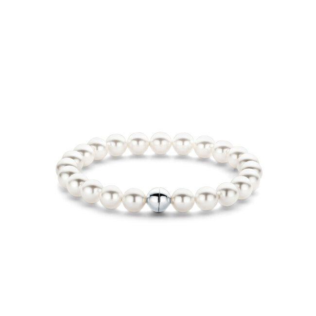Ti Sento Milano Ti Sento Armband 23012PW Zilver Parel met Bead Lock