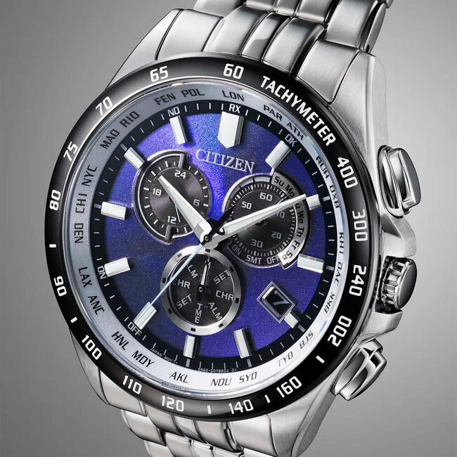 Citizen Citizen Horloge CB5874-81L Staal Radio Controlled Eco-drive 100m Waterdicht 42mm