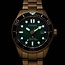 Citizen Citizen Horloge BN0262-59W Promaster Staal met Geelgouden Plating Eco-drive 200m Waterdicht met Groene Wijzerplaat  40mm