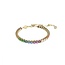 Swarovski Swarovski Armband 5685691 Matrix met Geelgouden Plating en Regenboog Swarovski Stenen 16.5 - 20.5cm