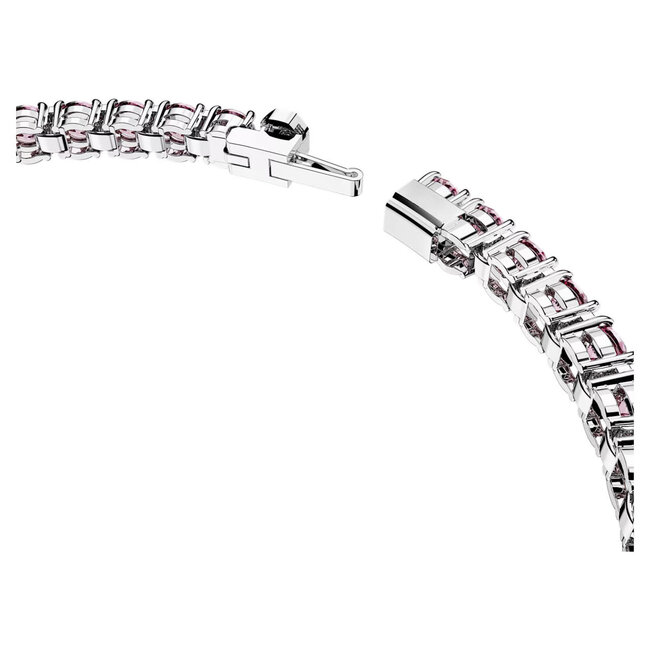 Swarovski Swarovski Armband 5648930 Matrix Zilverkleurig Tennis de Lux met Roze Stenen