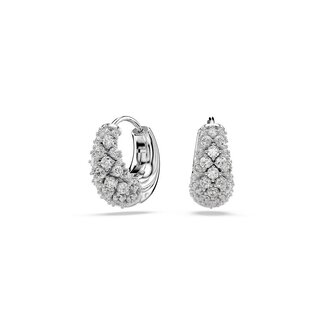 Swarovski Swarovski Oorbellen 5732282 Sublima Zilverkleurig met Witte Swarovski Stenen
