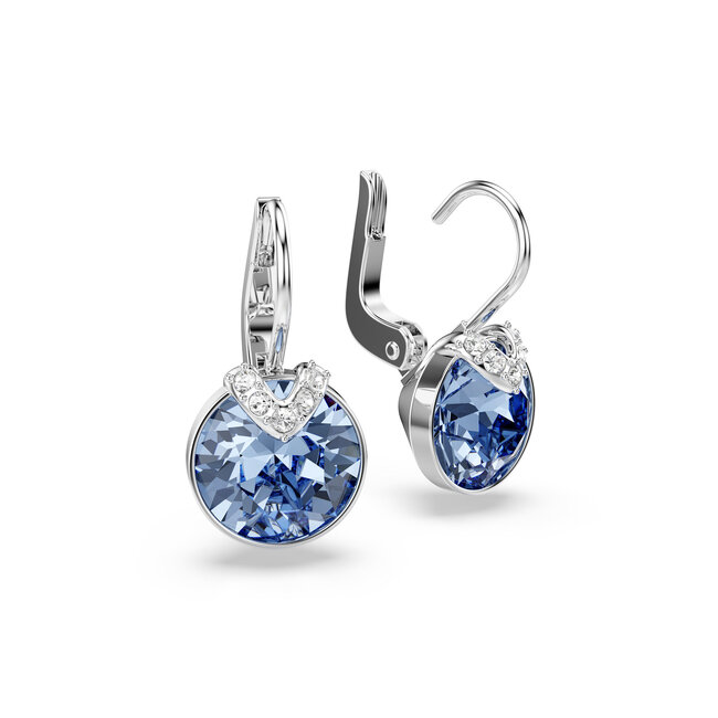 Swarovski Swarovski Oorbellen 5734234 Bella Zilverkleurig met Blauwe Steen