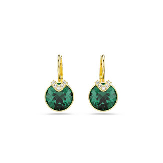 Swarovski Swarovski Oorbellen 5735389 Bella Goudkleurige Plating met Groene Steen