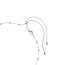 Swarovski Swarovski Collier 5733116  Una Pend Zilverkleurig met Witte Stenen