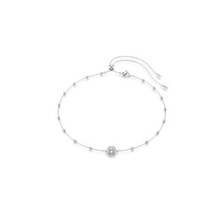 Swarovski Swarovski Collier 5733116  Una Pend Zilverkleurig met Witte Stenen