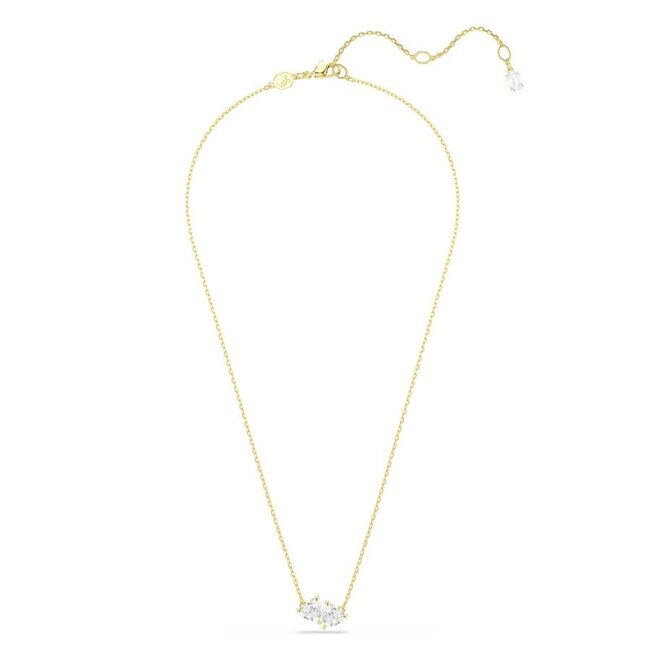 Swarovski Swarovski Collier 5733475 Mesmera Goudkleurige Plating met Dubbele Steen 38.45cm