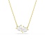 Swarovski Swarovski Collier 5733475 Mesmera Goudkleurige Plating met Dubbele Steen 38.45cm