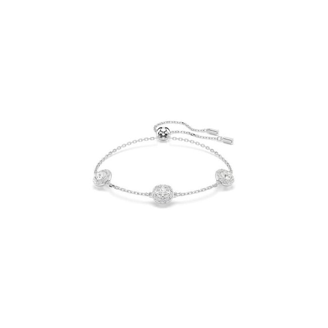 Swarovski Swarovski Armband 5732272 Una Zilverkleurig Witte Stenen 24cm