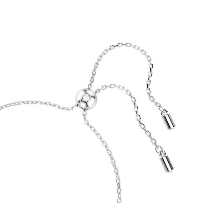 Swarovski Swarovski Armband 5732272 Una Zilverkleurig Witte Stenen 24cm