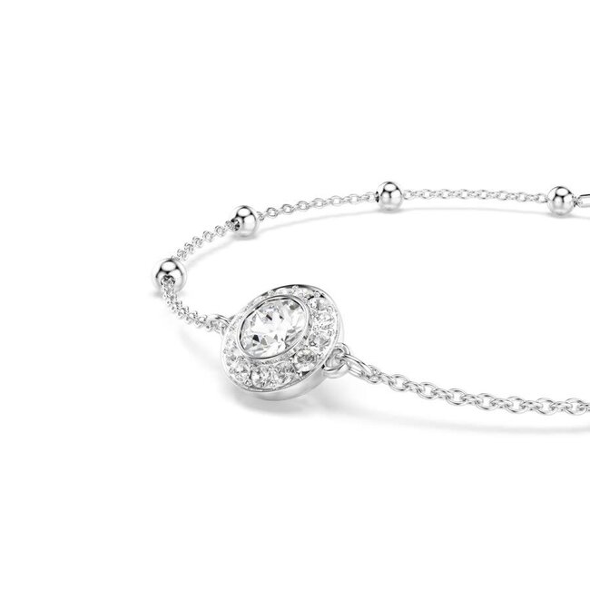 Swarovski Swarovski Armband 5733196 Una Zilverkleurig met Witte Steen