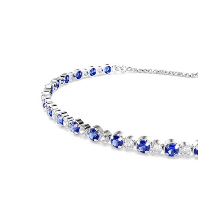 Swarovski Swarovski Armband 5725854 Matrix Tennis Zilverkleurig met Blauwe Stenen 24cm