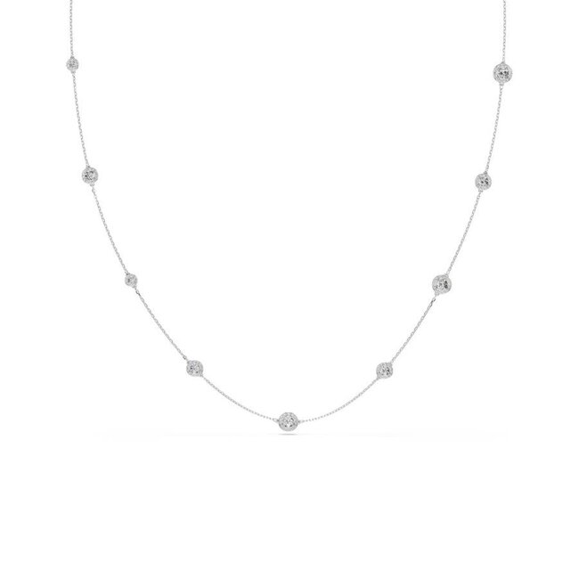 Swarovski Swarovski Collier 5733197 Una Zilverkleurig Dubbel Collier 80-90cm