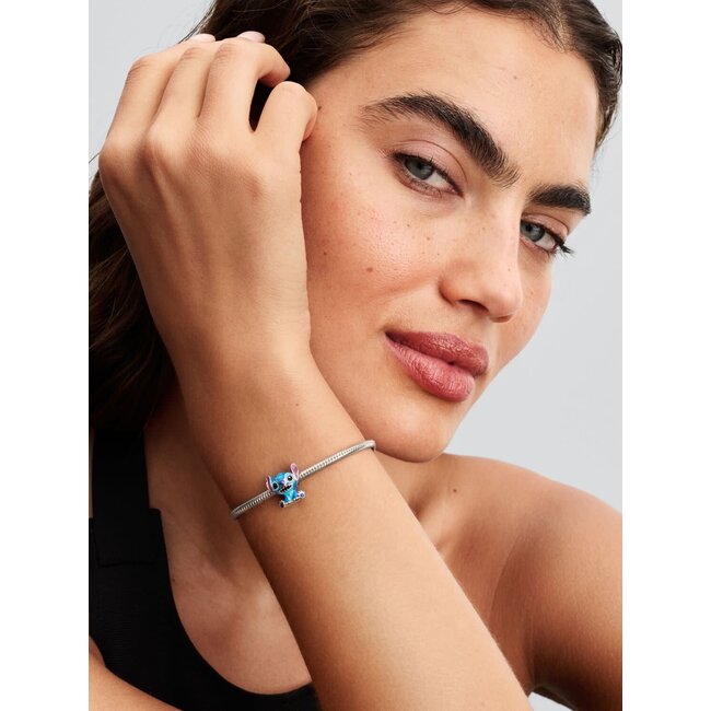 Pandora Pandora Bedel 793815C01 Zilver Disney Stitch Blauw