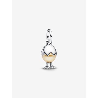 Pandora Pandora Bedel 793748C01 Zilver Paasei met Geelgouden Parel