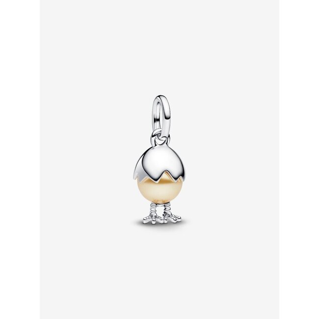 Pandora Pandora Bedel 793748C01 Zilver Paasei met Geelgouden Parel