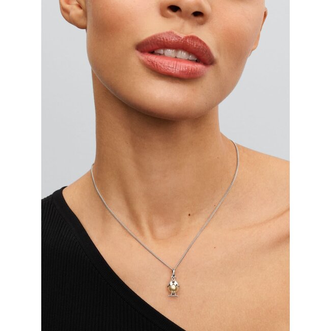 Pandora Pandora Bedel 793748C01 Zilver Paasei met Geelgouden Parel