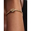 Pandora Pandora Armband 563758C01-18 Zilver met Geelgouden Plating Levensboom in Hart met Zirkonia Maat 18