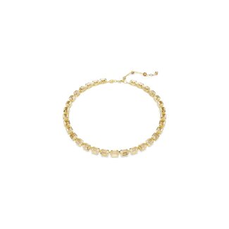 Swarovski Swarovoski Tennis Ketting  5718674 Millenia Octagon-slijpvorm, Geel, Goudkleurige toplaag
