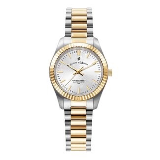 Jacques du Manoir Jacques du Manoir Horloge JWL03905 Insperation Prime Staal Bi-color Quartz Siss Made 50m Waterdicht 31mm