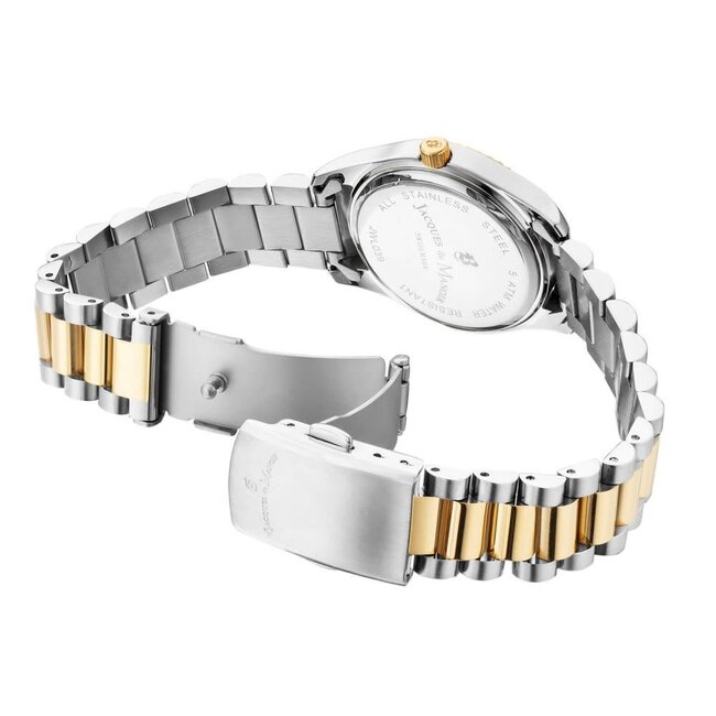 Jacques du Manoir Jacques du Manoir Horloge JWL03906 Inspiration Prime Staal Bi-color Quartz Swiss Made 50m Waterdicht 31mm