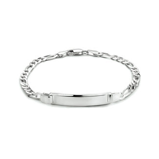 Blinckers Jewellery Huiscollectie BJ Armband 10.21738 Zilver Plaat Graveerbaar 19cm