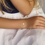 Blinckers Jewellery Huiscollectie BJ Armband 40.28906 14k Geelgoud met Klaver Parelmoer 2mm 11 - 13cm
