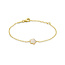 Blinckers Jewellery Huiscollectie BJ Armband 40.28906 14k Geelgoud met Klaver Parelmoer 2mm 11 - 13cm