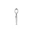 Blinckers Jewellery Huiscollectie BJ Hanger 13.41710 Zilver Hart met Gedraaide Rand 19.5 x 14.5mm