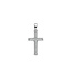 Blinckers Jewellery Huiscollectie BJ Hanger 13.36805 Zilver Kruis met Zirkonia 20 x 12.5mm