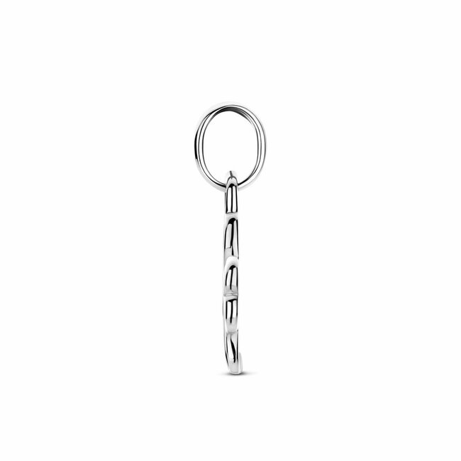 Blinckers Jewellery Huiscollectie BJ Hanger 13.41923 Zilver Klaver Vier Hart 13 x 10mm