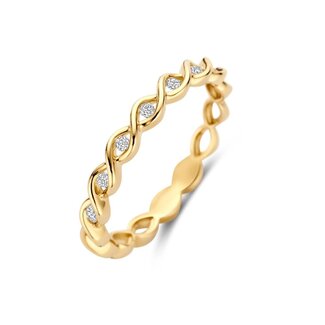Blush Blush Ring 1259YZI/54 14k Geelgoud met Zirkonia Maat 54