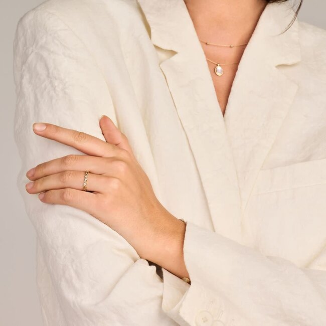 Blush Blush Ring 1259YZI/54 14k Geelgoud met Zirkonia Maat 54