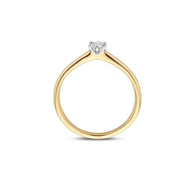 Blush Blush Ring LG1036B/54 14k Bi-color Goud 0,20crt H VS Briljant geslepen Labgrown Diamant Maat 54